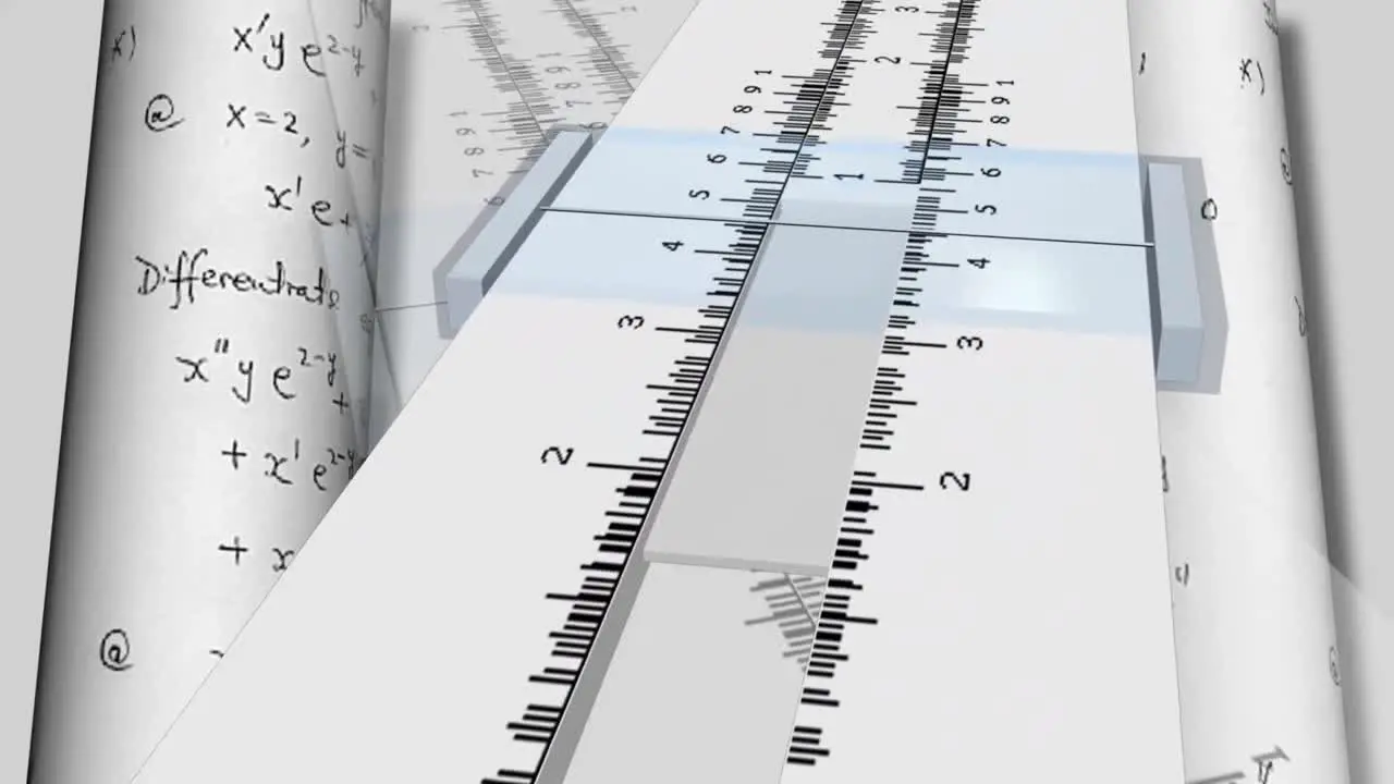 Animation of the logarithmic rule with background calculations