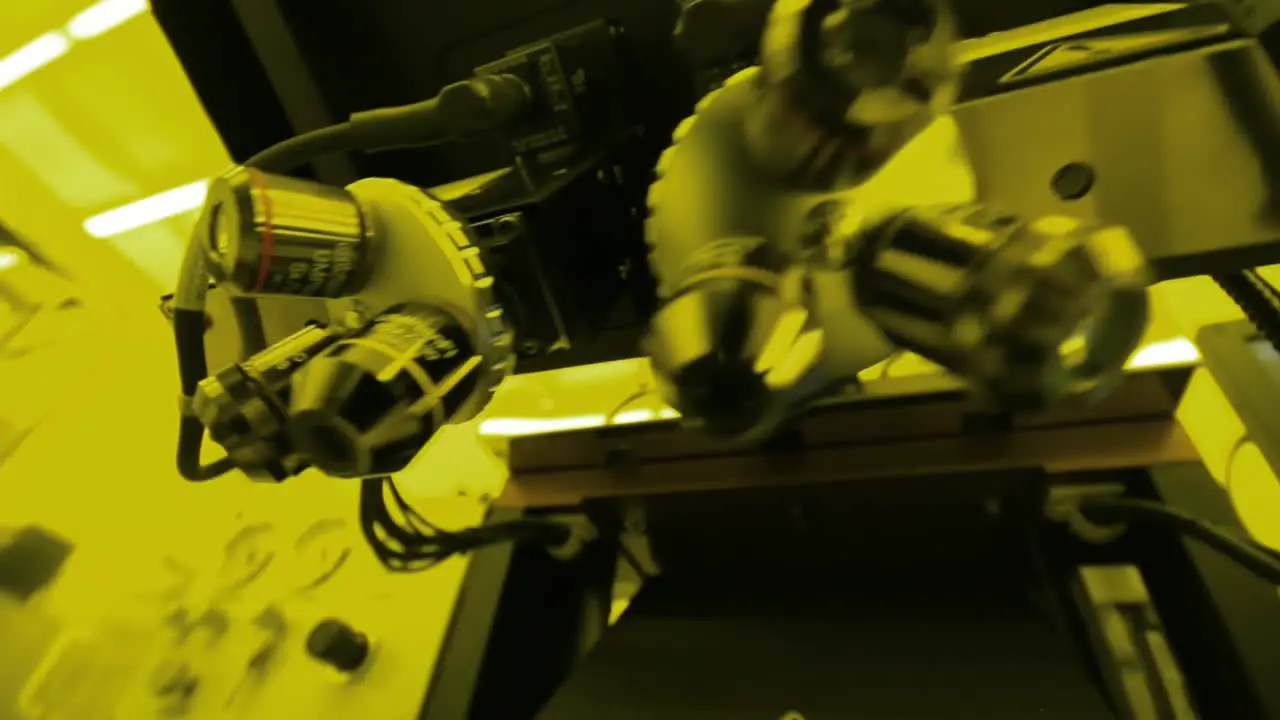 Scientists Working In A Microsystems Cleanroom Facility