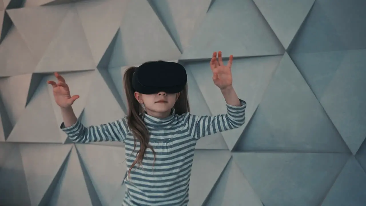 Child Using A Vr Headset