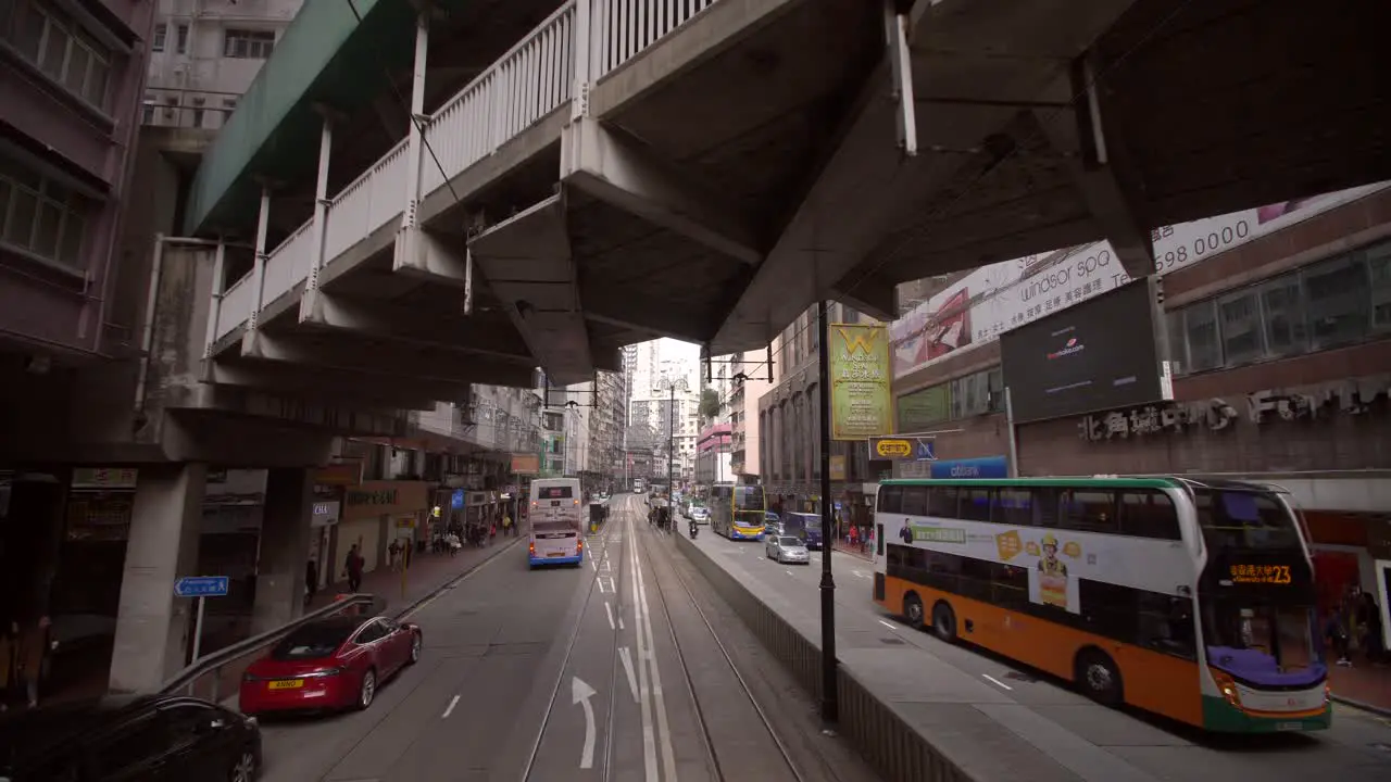 Travelling Through Downtown Hong Kong