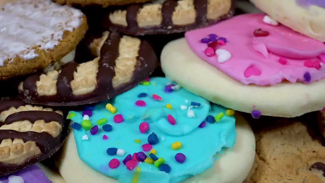 Assortment Of Delicious Baked Cookies