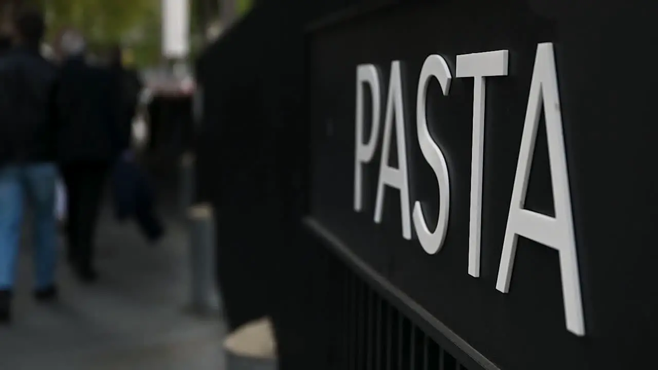 Get yourself some pasta in Sutton Walk London United Kingdom