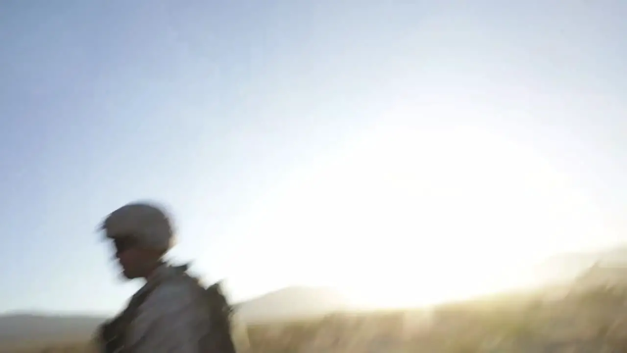 Helmet Camera Pov 1St Combat Engineer Battalion Us Marines Training To Breach Perimeter Barbed Wire Fence Ca