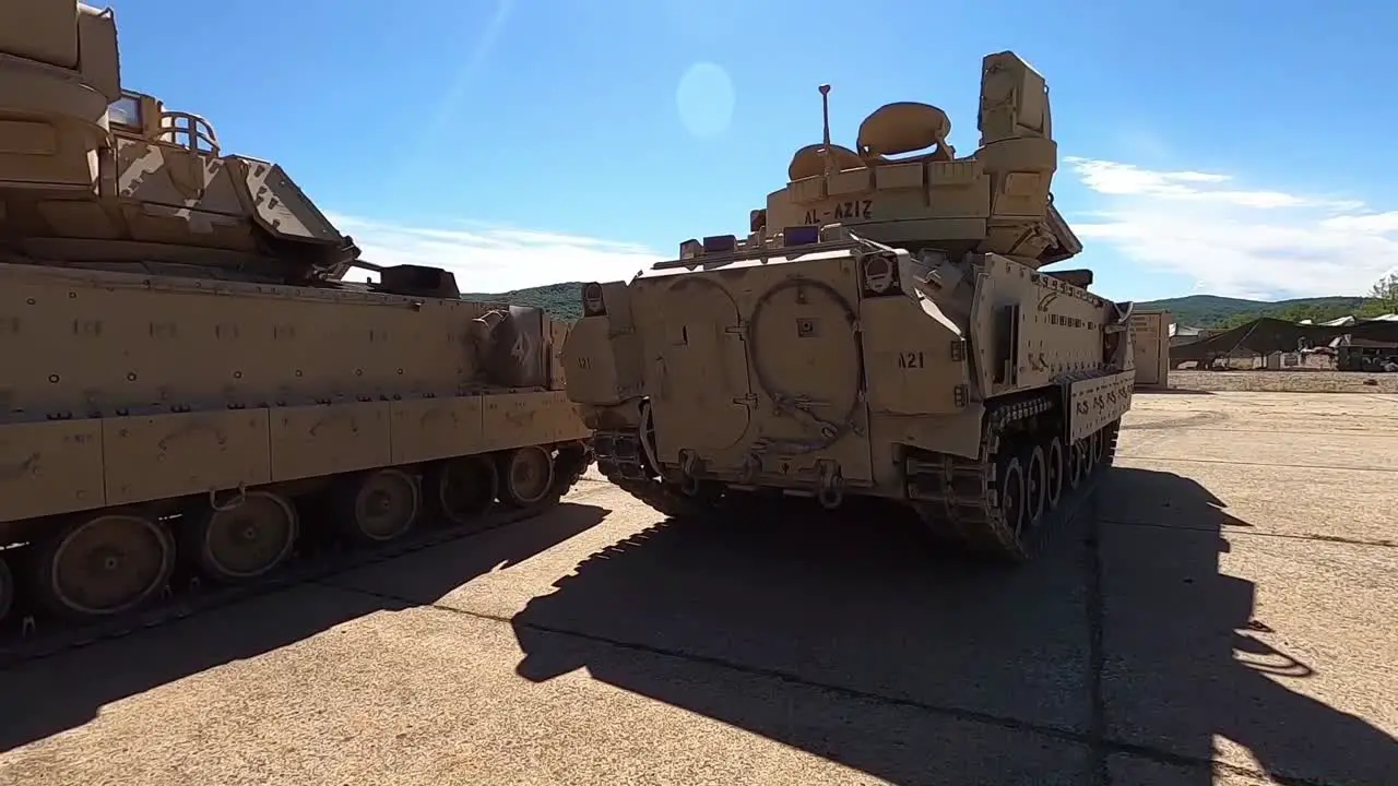 Us Army Bradley Fighting Vehicles And Tanks Arrive In Croatia For A Nato Allies Military Training Exercise Zagreb