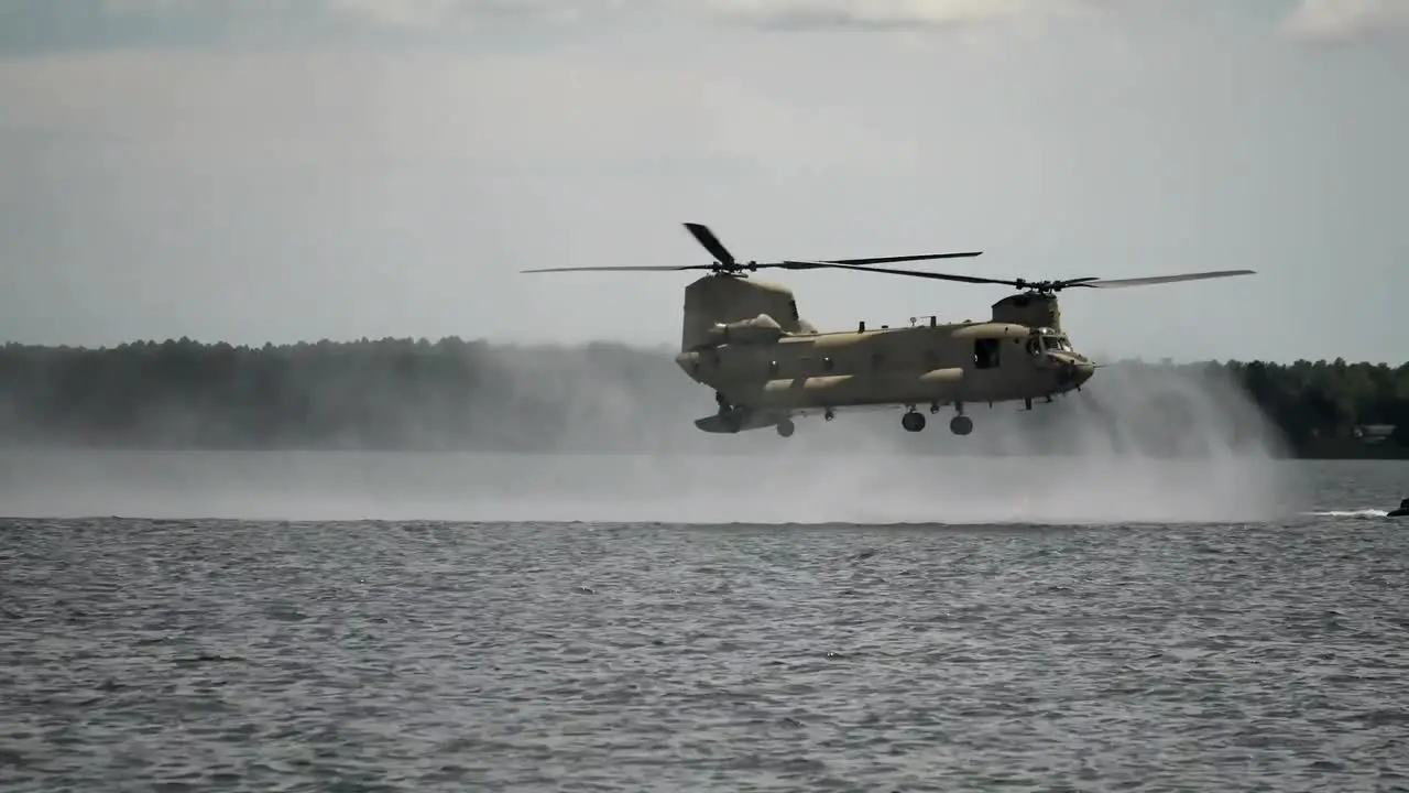 Florida National Guard Soldiers Helocast In Kingsley Lake From A Ch47 Chinook Helicopter At Camp Blanding 1