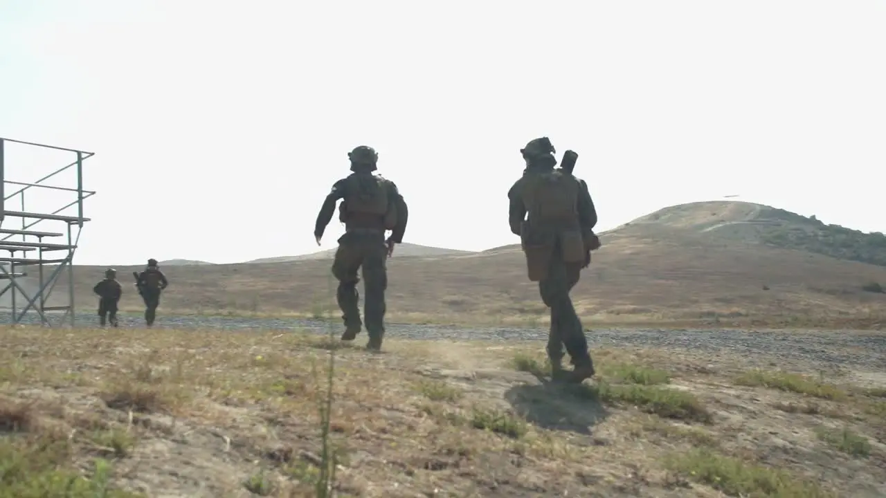 Us Marine Infantry Soldiers Conduct A Live-Fire Military Training Exercise Insuring Operational Readiness Camp Pendleton