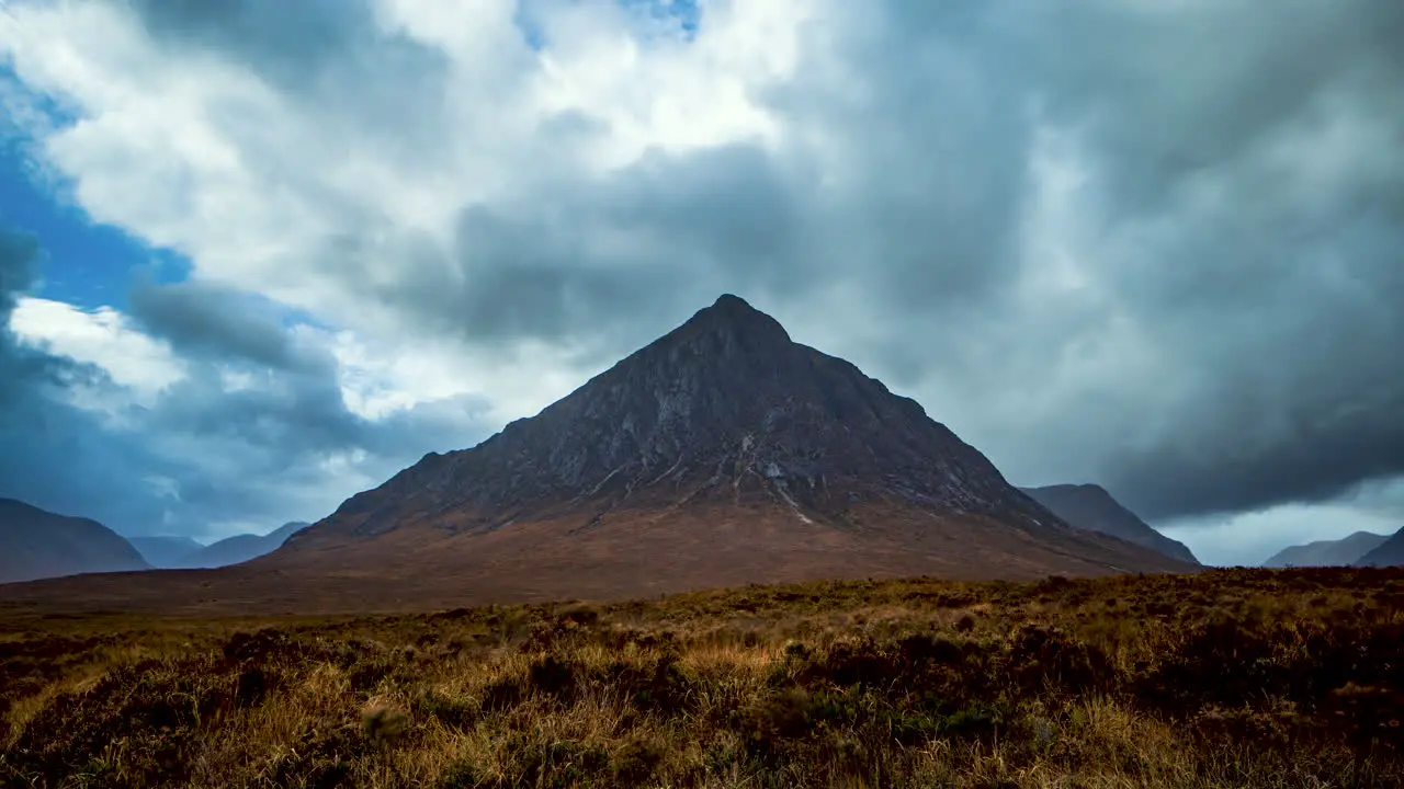 Buachaille Etive Mor Stob Dearg Moody Skies Timelapse Scottish Highlands Scotland