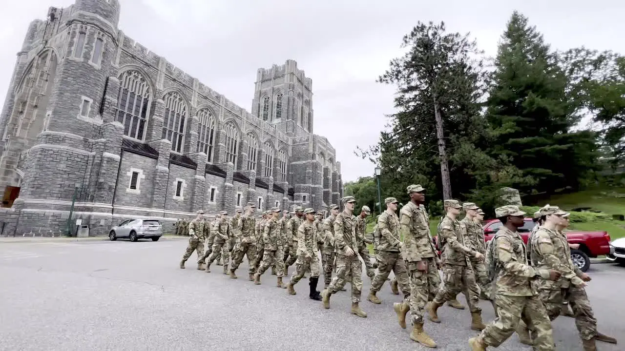 cadets march at west point united states military academy