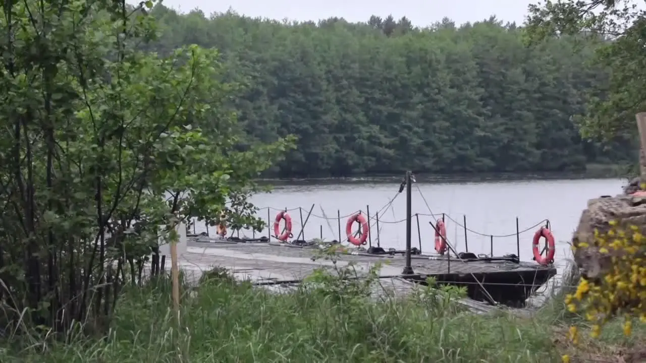 Us And Polish Soldiers Cross A River In Humvees And Bradley Fighting Vehicles At Drawsko Pomorskie Poland 1