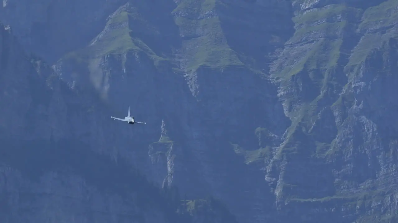 Masterpiece engineering Eurofighter Typhoon fly low in Switzerland