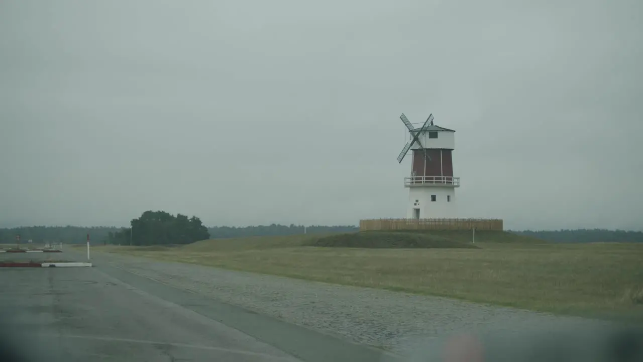 Old Windmill in the british military training area Senne in Paderborn Germany