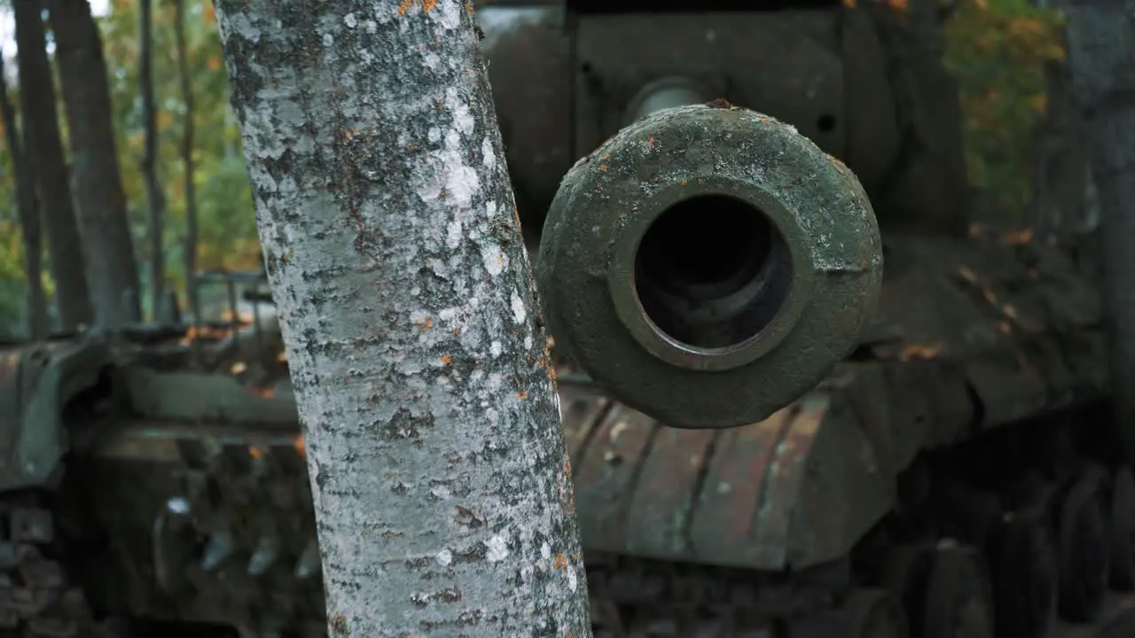 Old Soviet Russian Military Vehicle Destroyed War Ukraine Army Technical Tank Gun Industrial