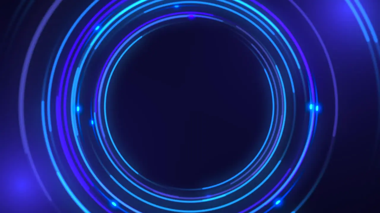 Motion blue circles abstract background 2