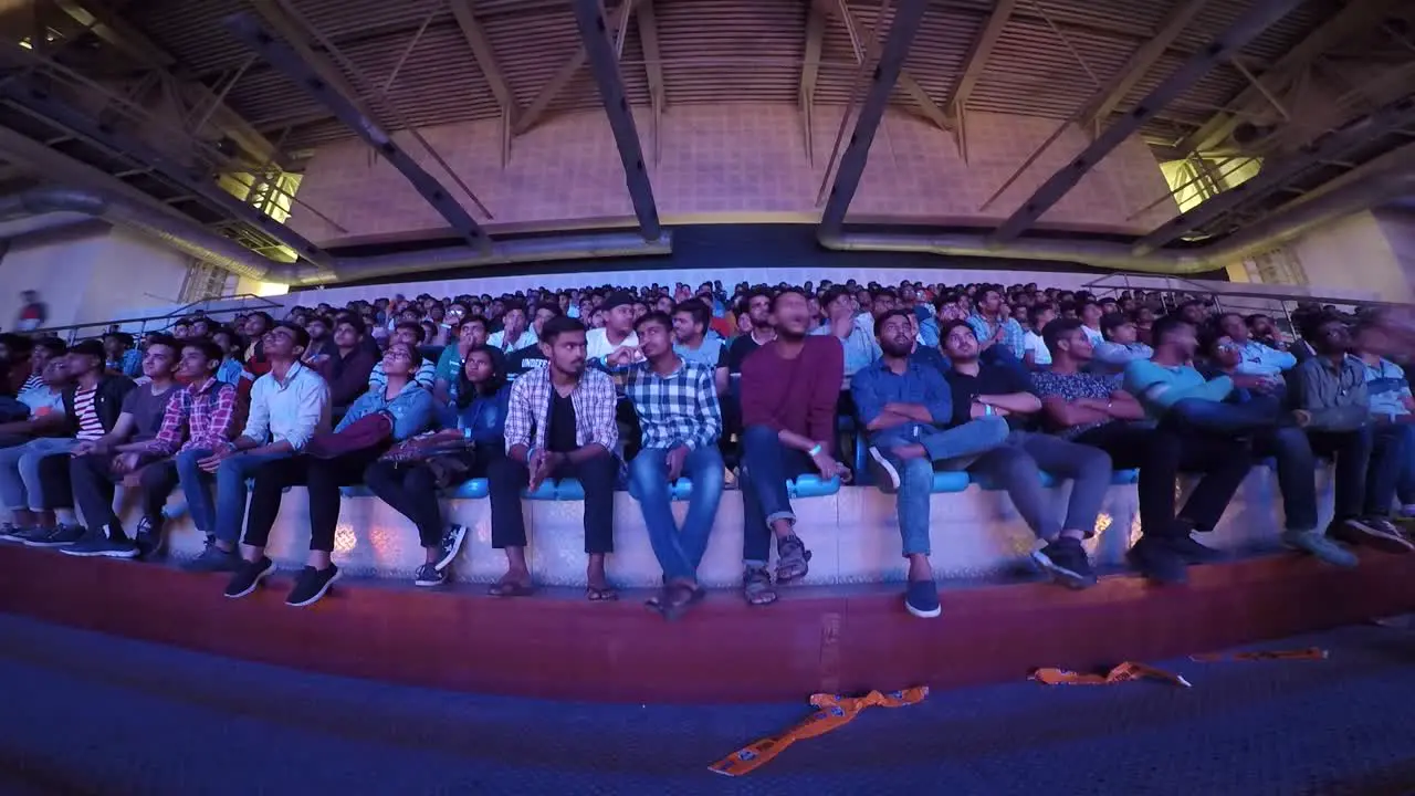 Hyperlapse Shot Of the Audience Sitting And Watching An Event