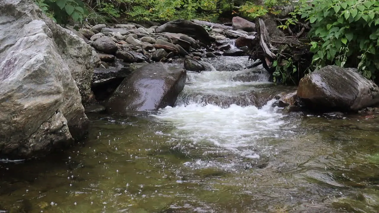 Flowing water on a peaceful river