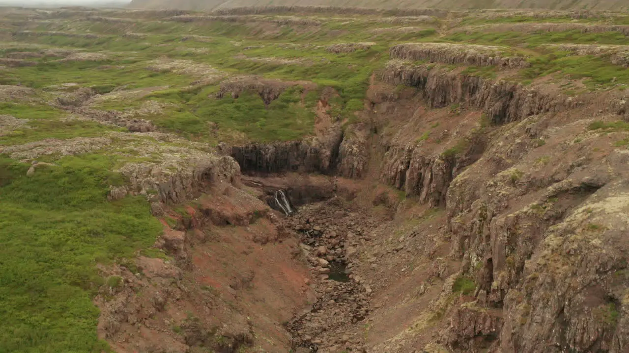 Iceland's westfjord landscape and vast land drone shot