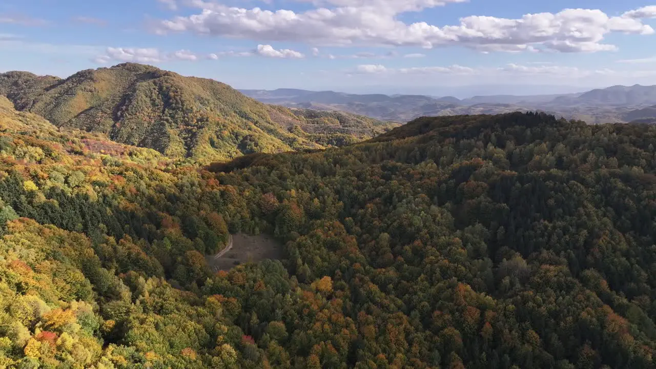 Beautiful mountains view from drone