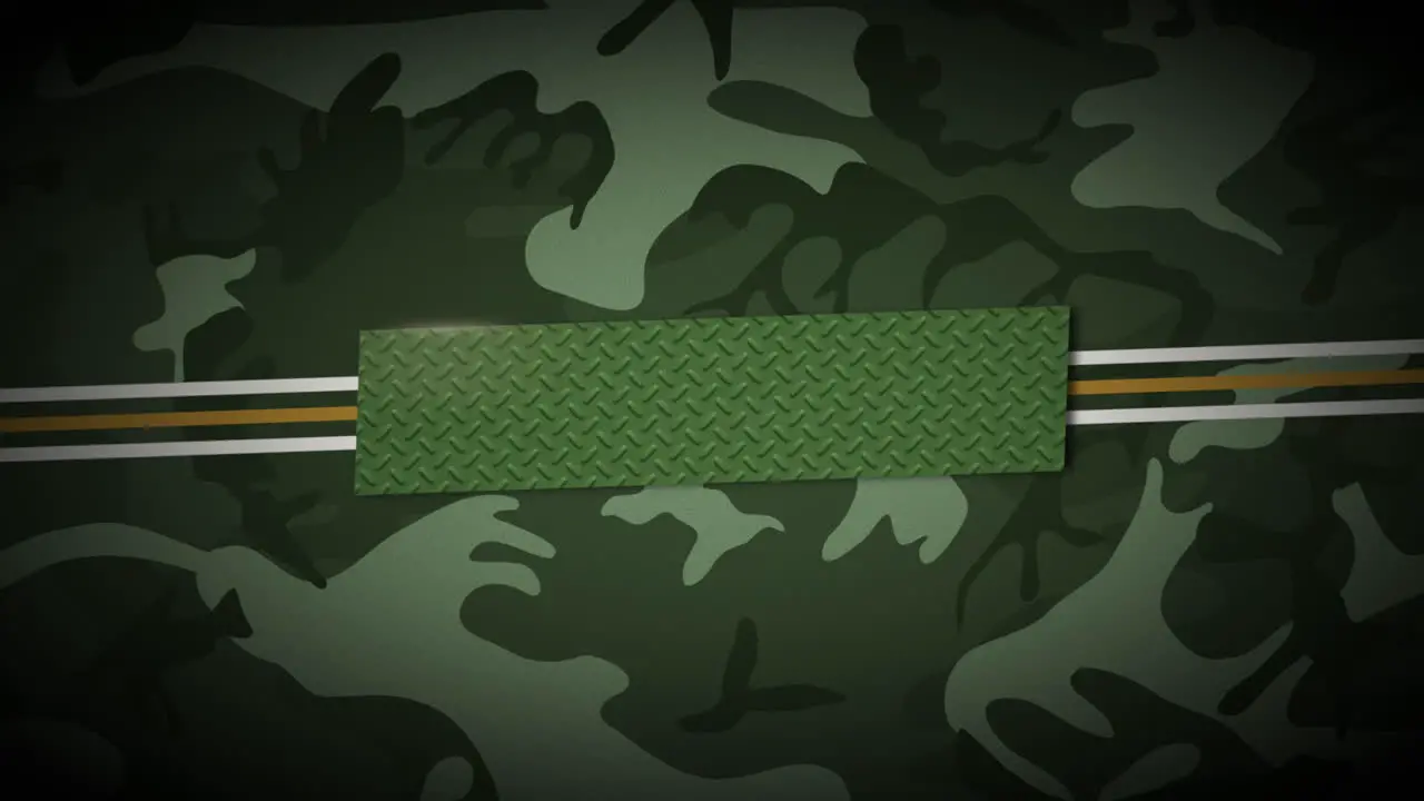 Animation lines and military stars on green background