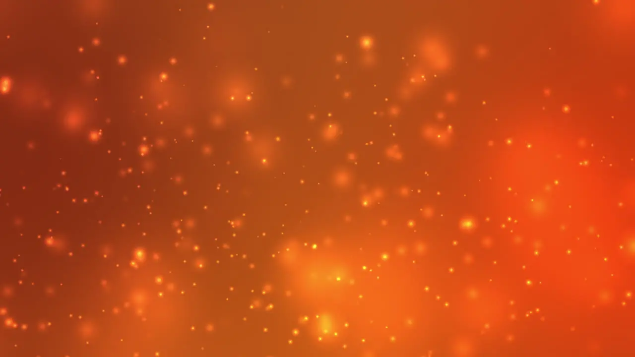 Red Orange Particle Animation Looping for Abstract Presentation Background