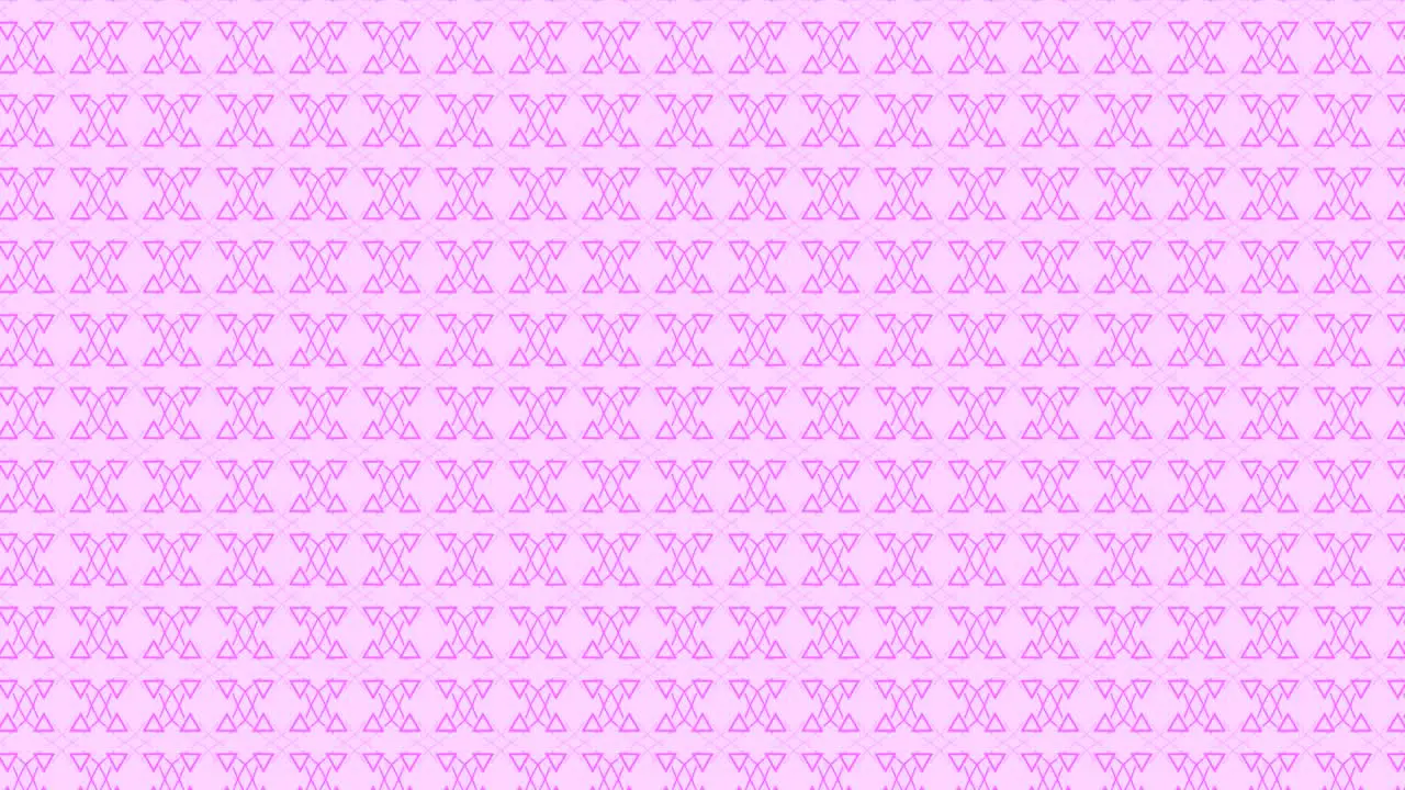 Triangle seamless geometric pattern motion graphics animation background overlay visual effect symbol symmetrical line shape design illusion 4K pink white