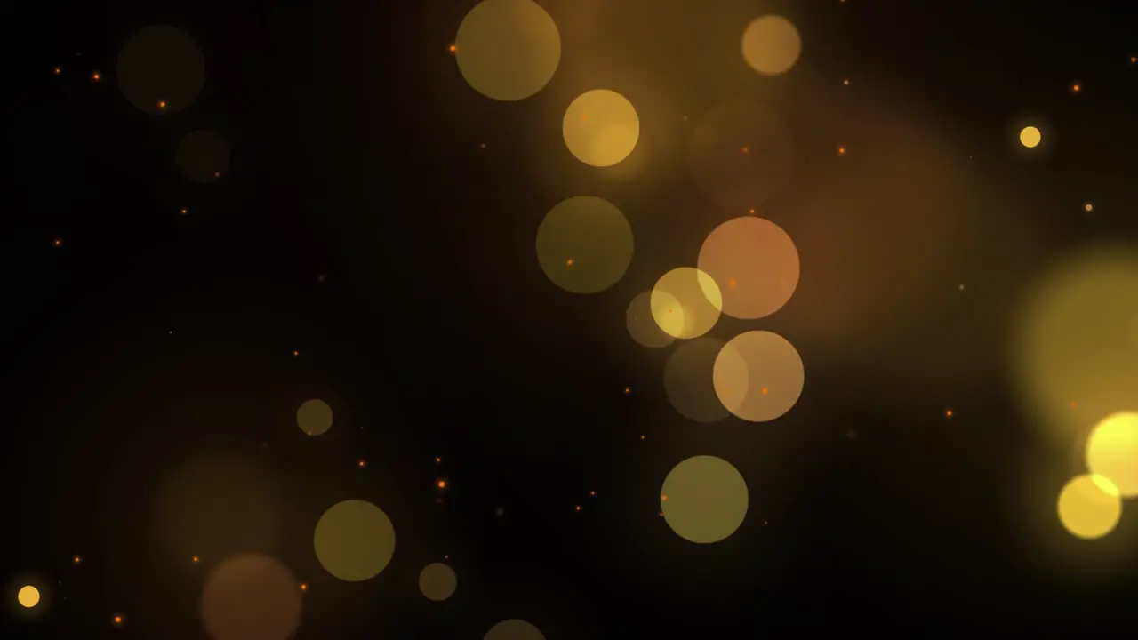 Abstract Gold blurry bokeh background with lights particles