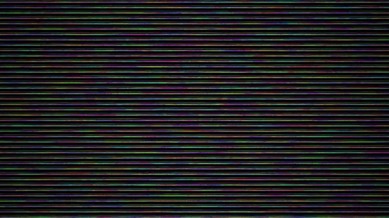 Colourful Beautiful Error Broken Television Visual Effect Footage HD