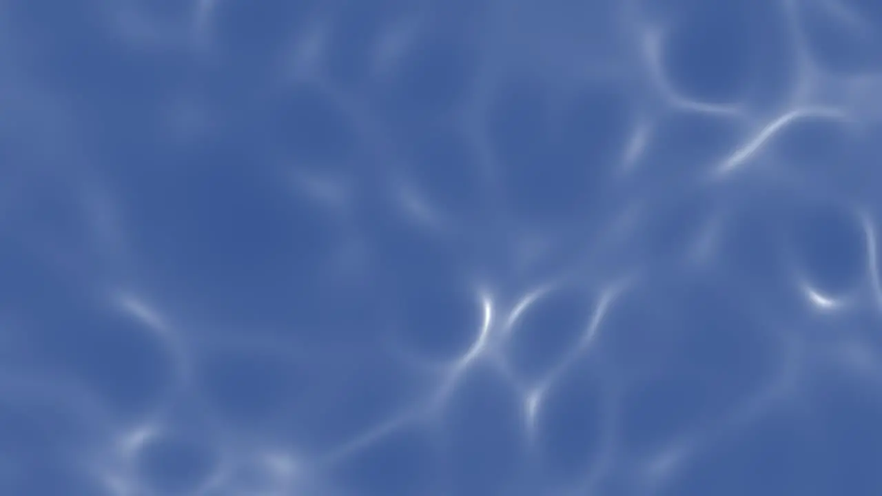 Animation of gentle defocused caustics as seen on water surface