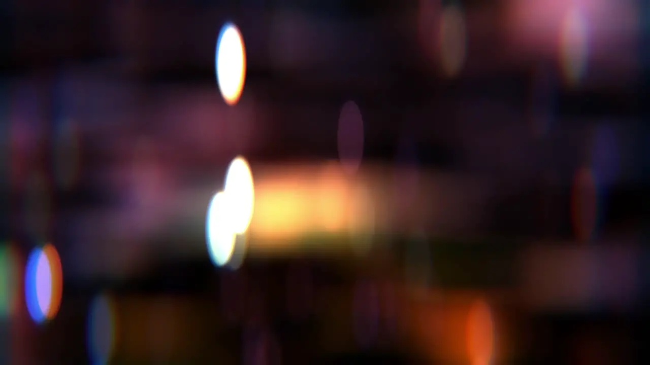 Fast animation of defocused bokeh simulating city traffic lights