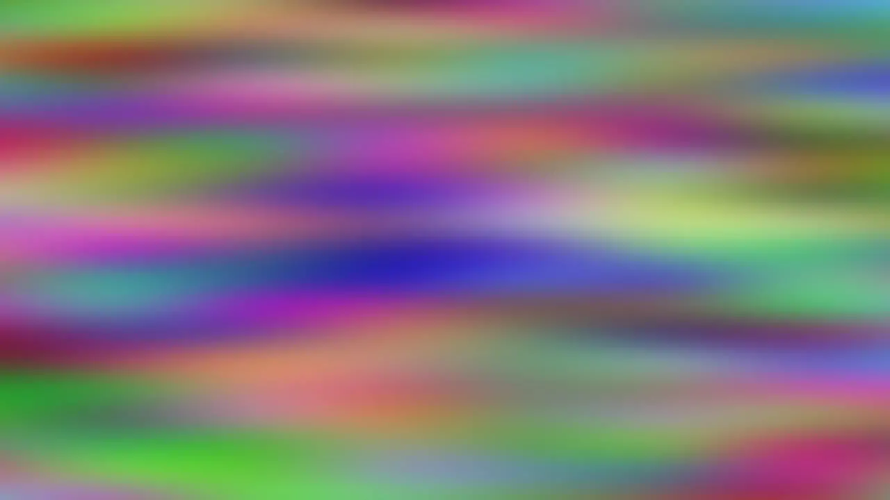 Animation of multicolored moving defocused stretched stripes