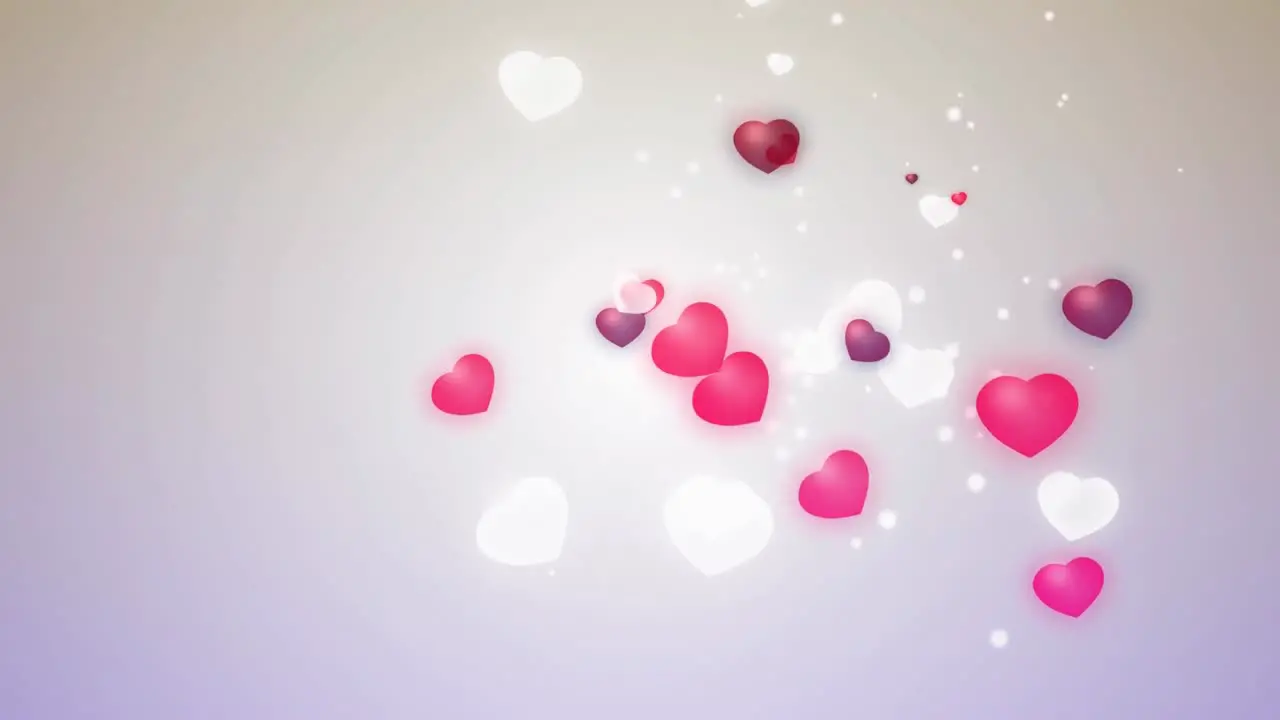 Cool hearts background Video Effects