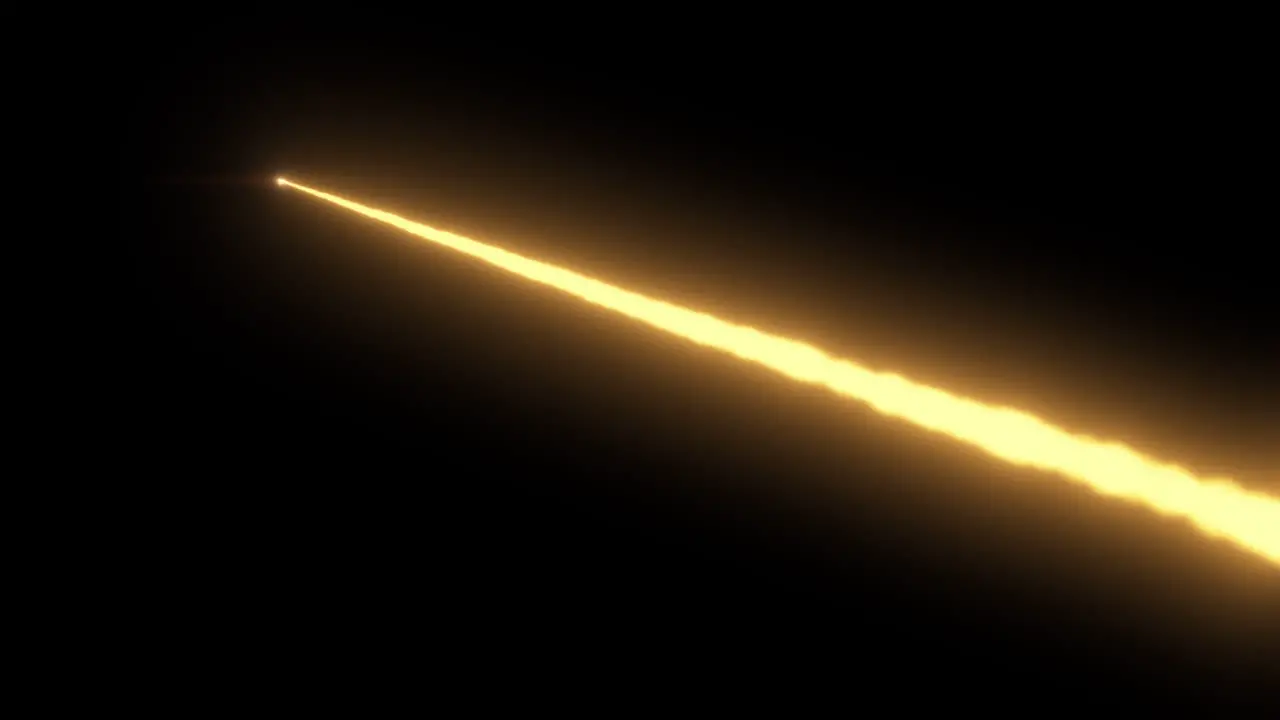 Laser beam effect or super power energy line diagonal on black background