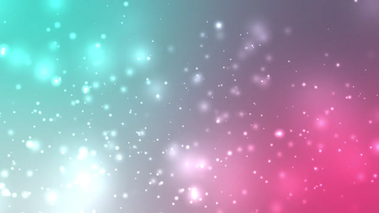 Teal Pink Particle Animation Looping for Abstract Presentation Background