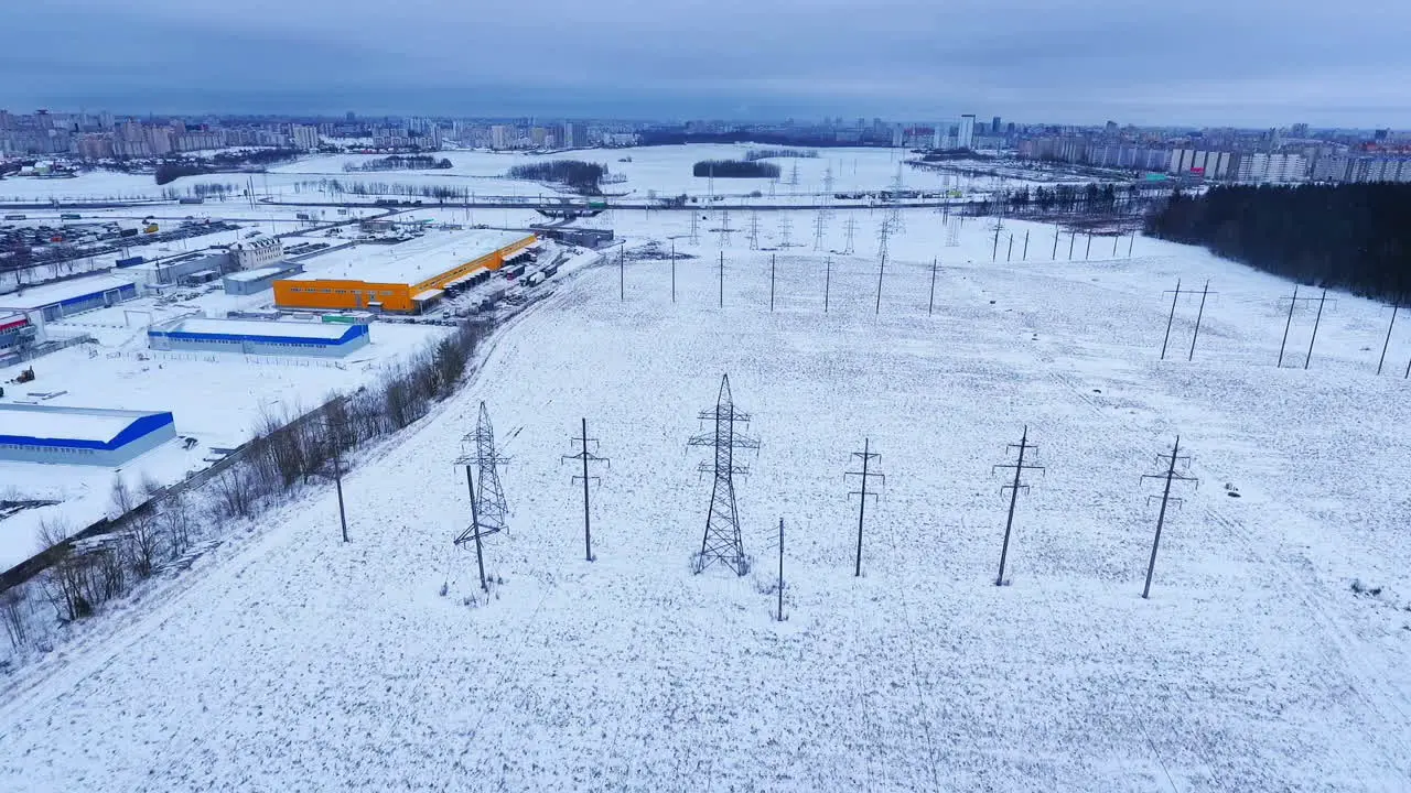 Energy infrastructure Aerial industrial zone Electricity landscape