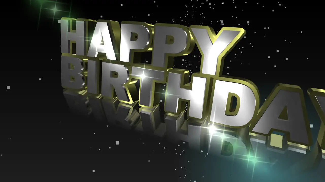 Happy Birthday Animated Text