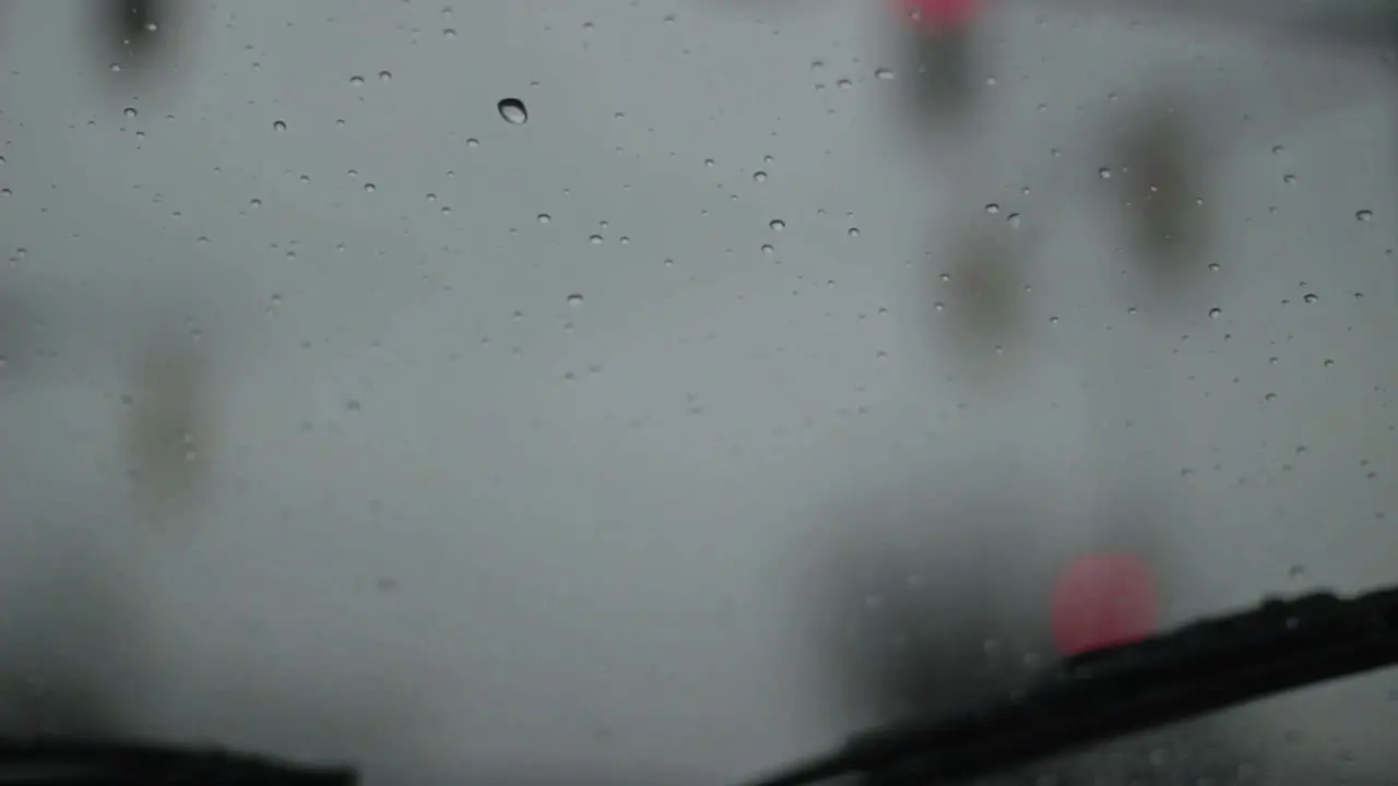 Windshield Raindrops