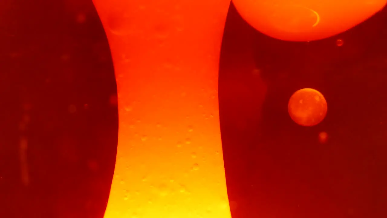 Close Up Orange Lava Lamp