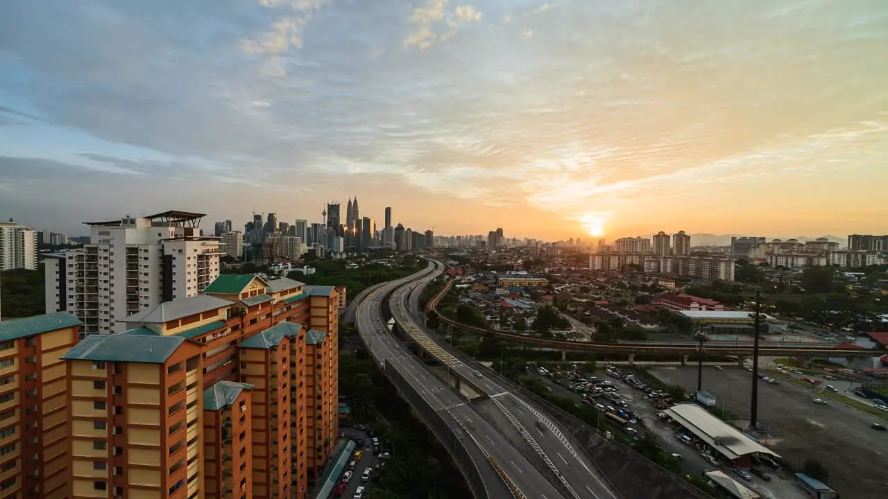 Time Lapse Day to Night City