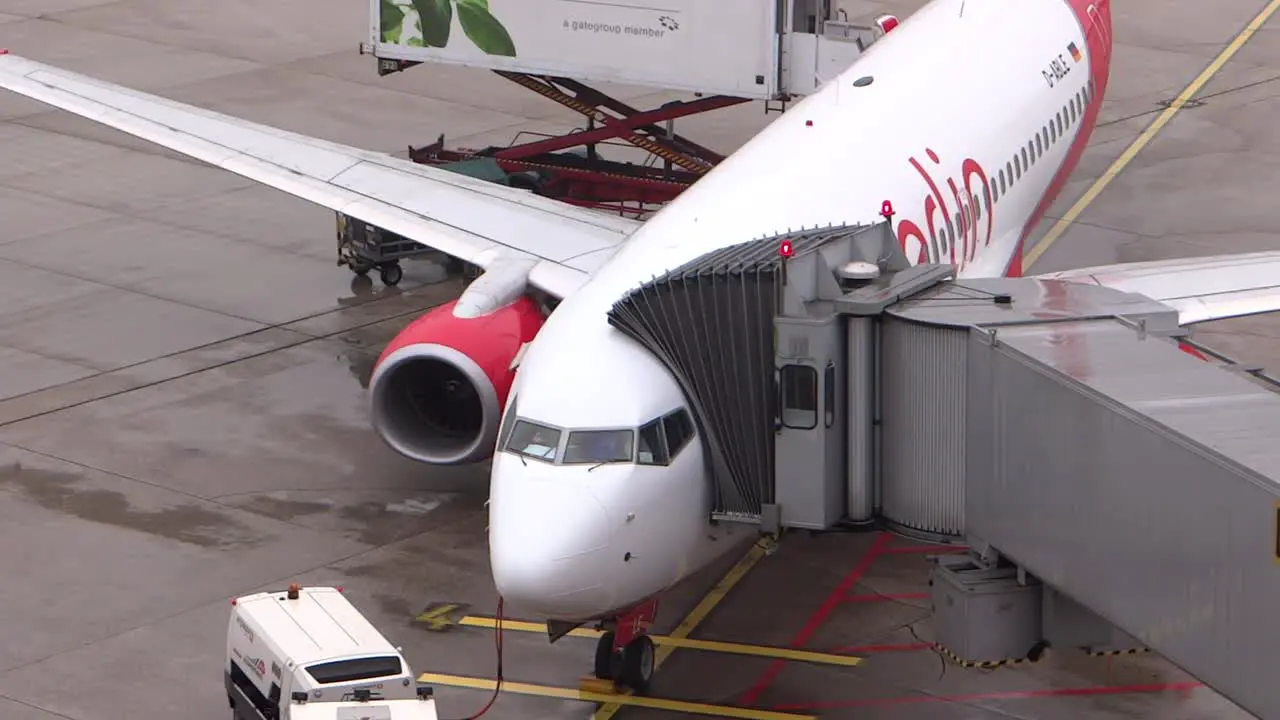 Airplane Parked at a Gate