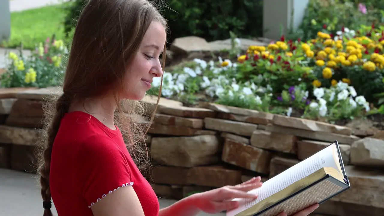 Academic pursuits in the campus garden