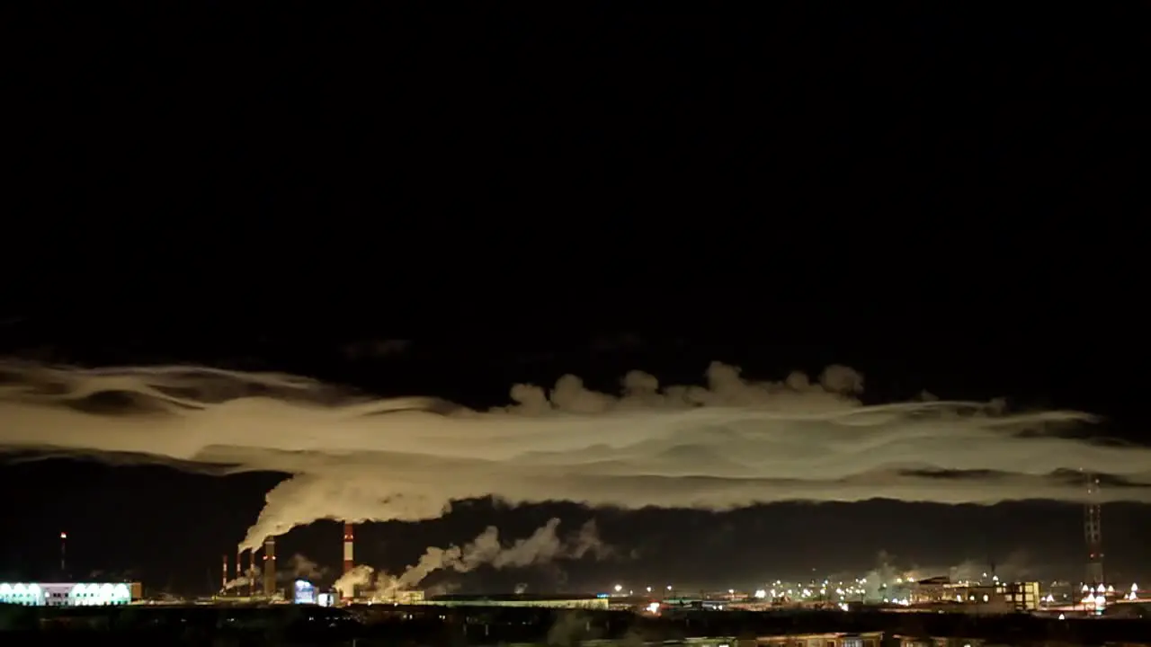 Power Station Timelapse at Night