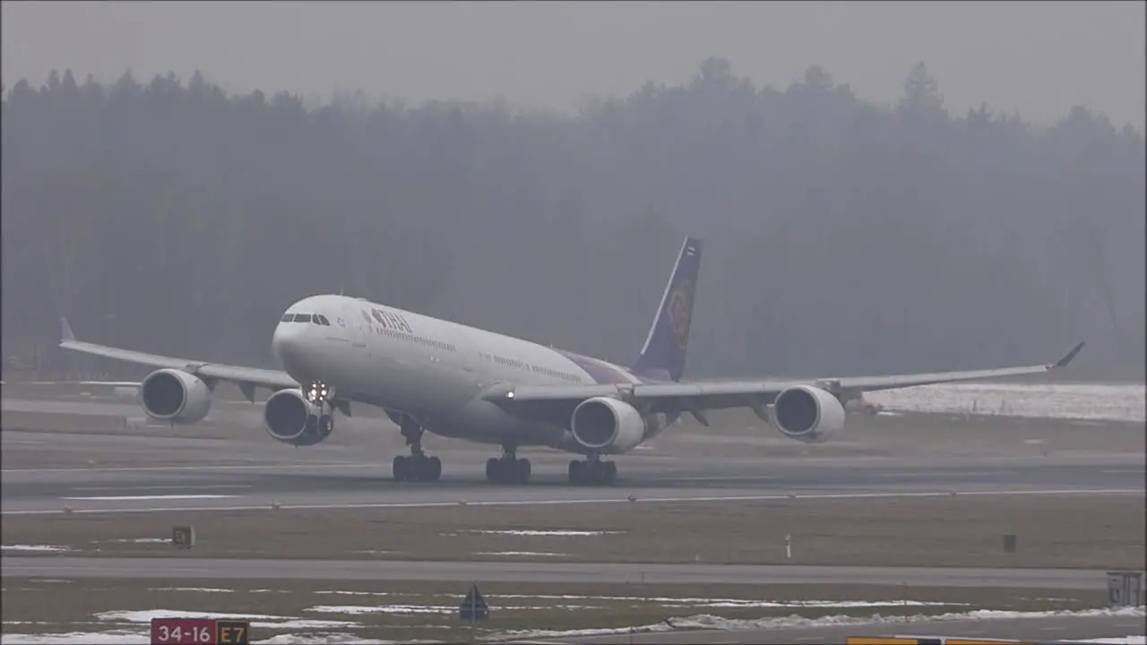 Thai Airways A340 Taking Off