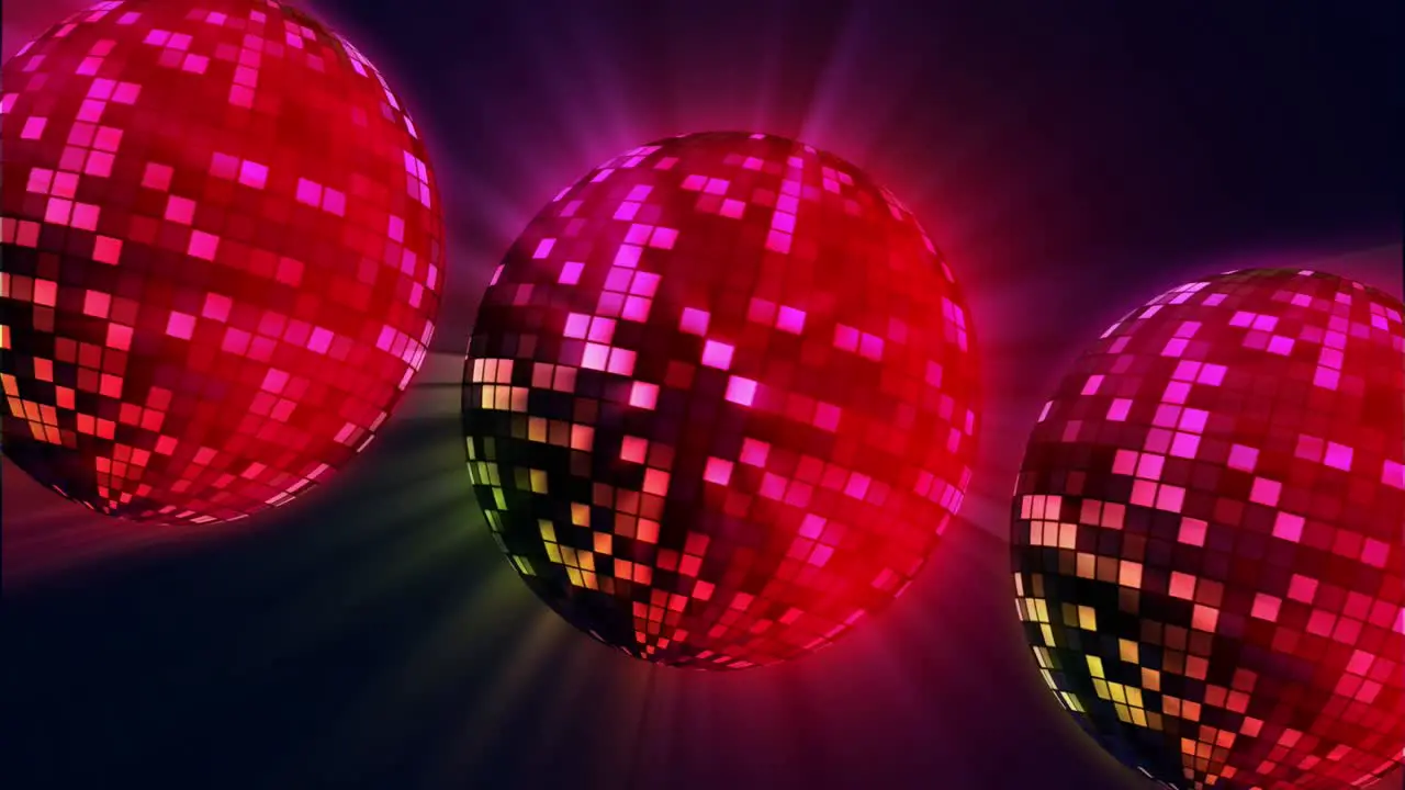 Red Disco Balls