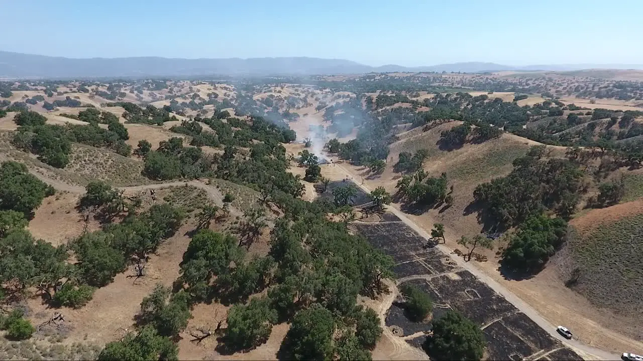 A burned canyon from a control burn helps prepare firefighters for fire season