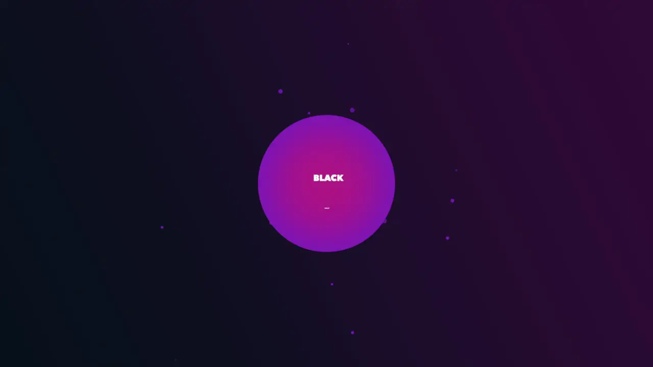 Animation intro text Black Friday on purple