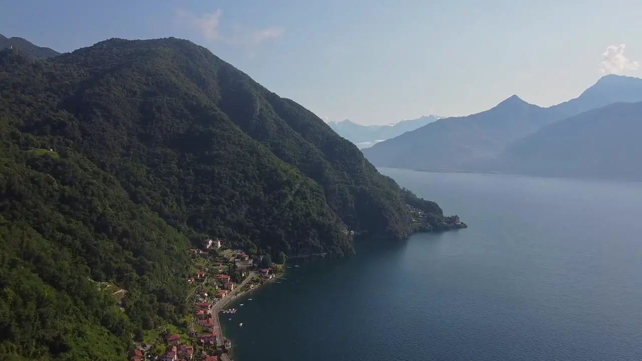 View over Lake Como with the mighty Apls in the background