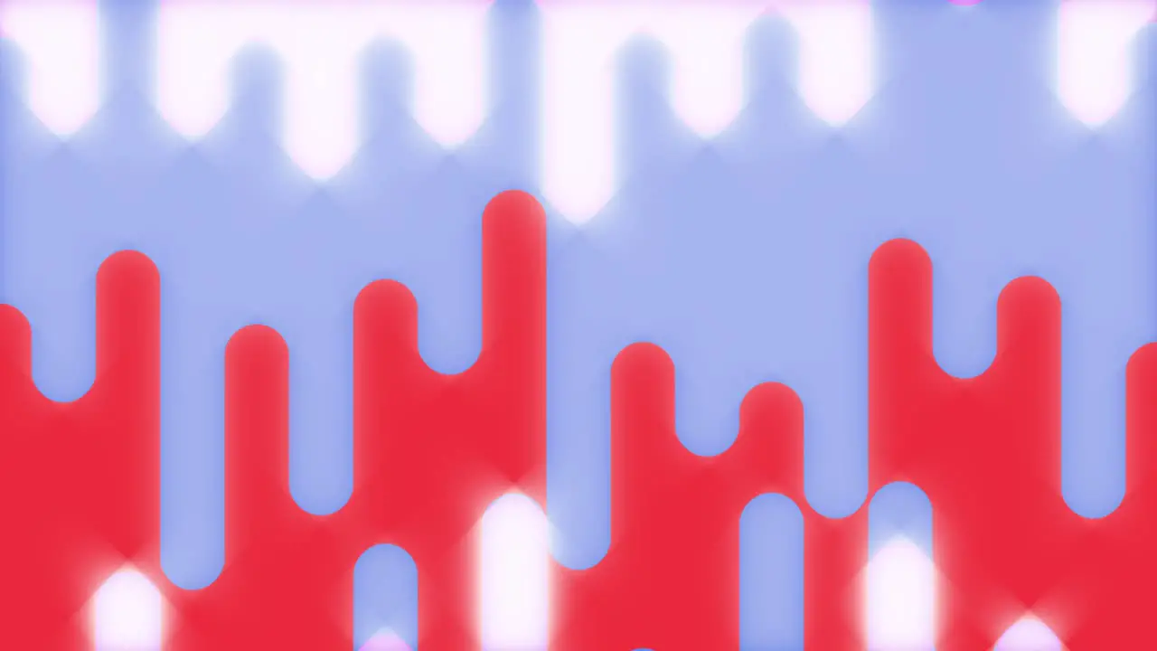 Shiny red and blue white 2D Animation background loop in 4K