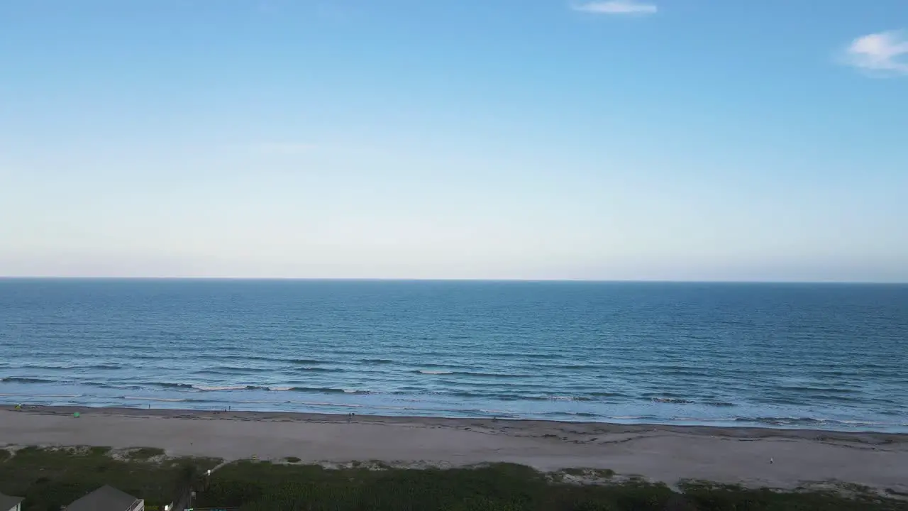 Serene Oceanscape Scene of Cocoa Beach in Florida Aerial Establisher