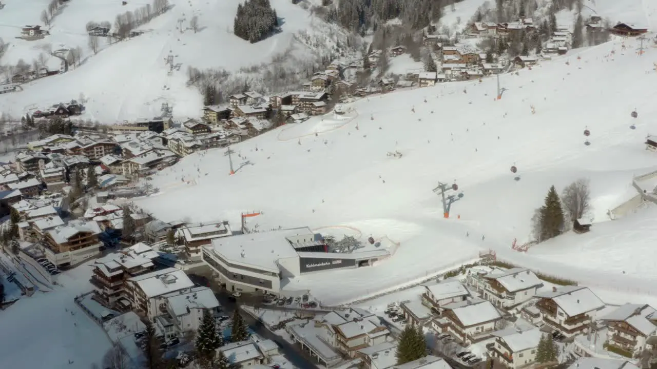 Snowy Ski Resort in Austria Winter Vacation Location