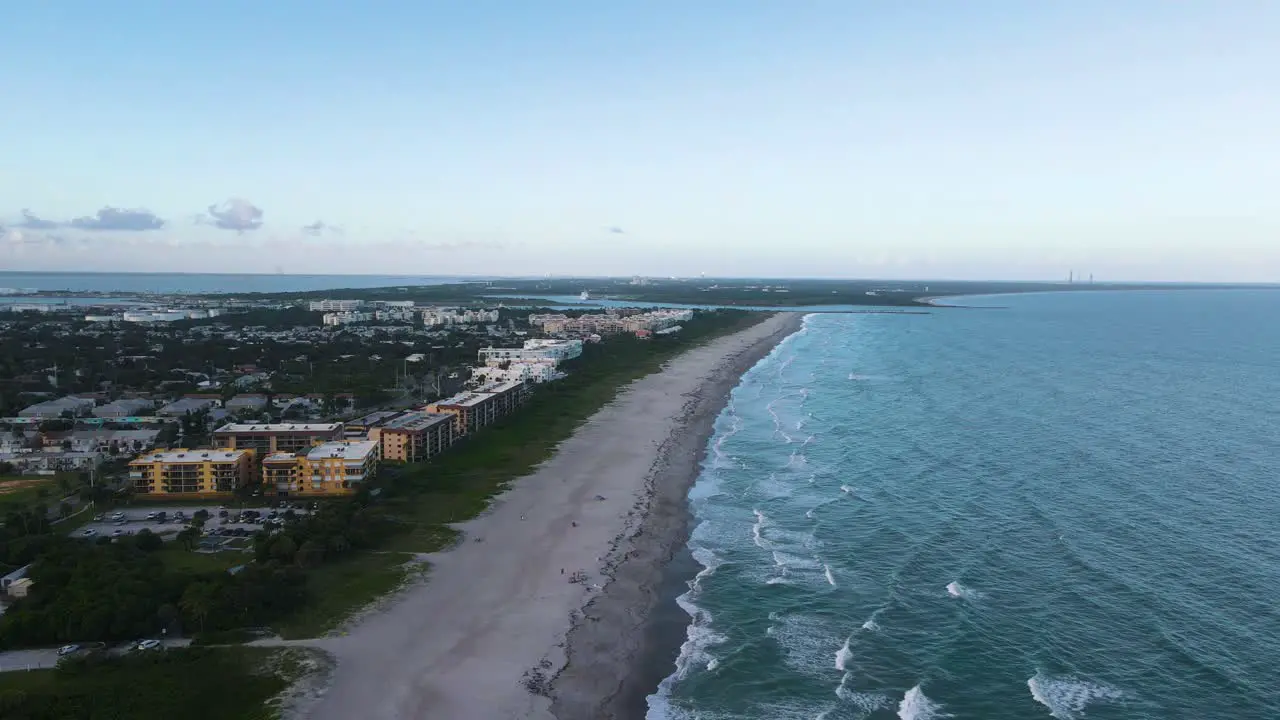 Serene Sunset Scene in Touristic Cocoa Beach Florida