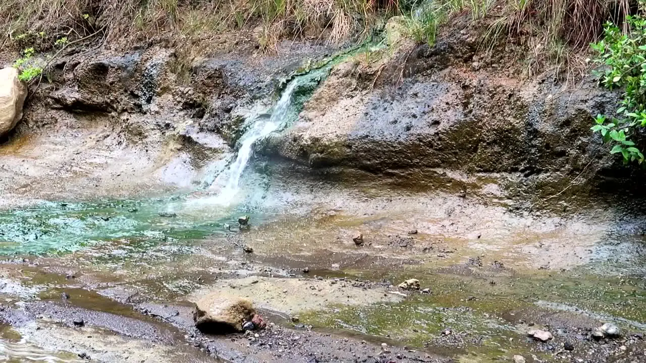 Hot spring in Hells Gate National Park Kenya Africa